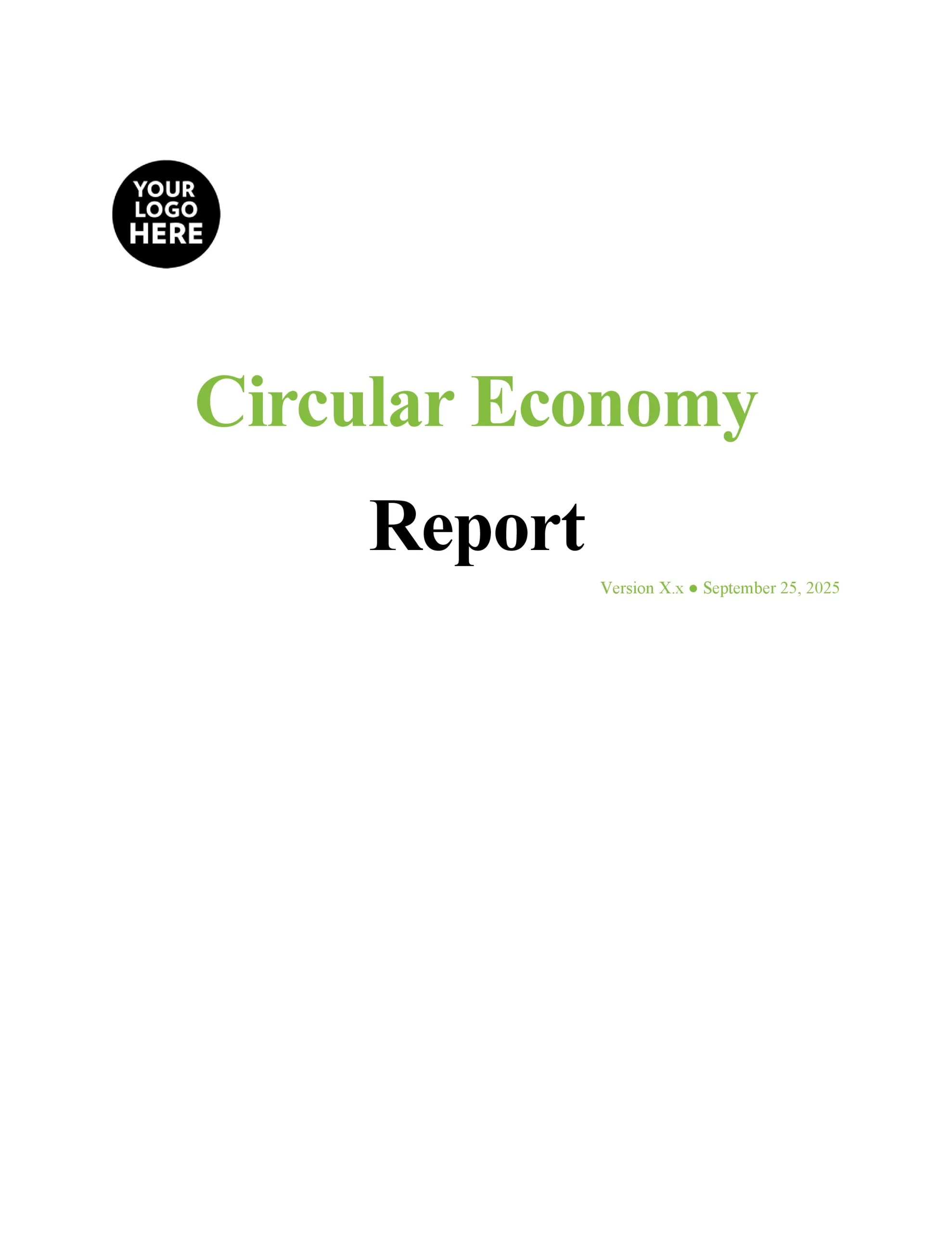 Circular Economy Report Template - Image 2