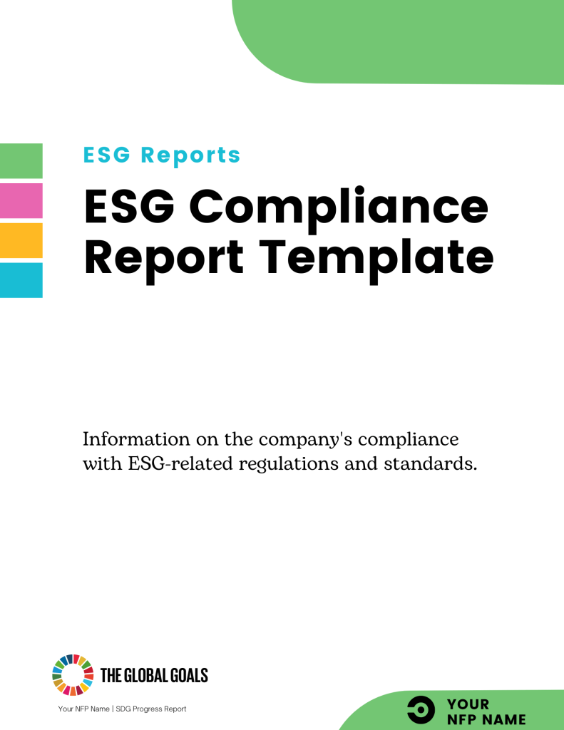 ESG Compliance Report Template - ESG Reports Templates