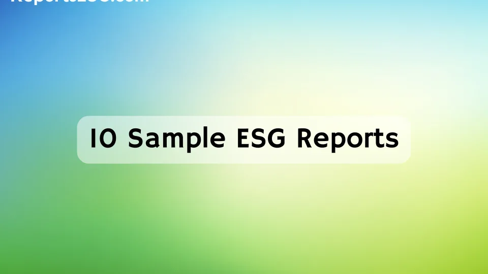 10 Sample ESG Reports